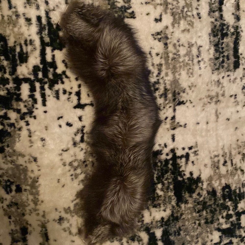 Silver fox collar